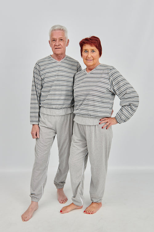 F2103 | Pyjama - met ritsluiting op de rug