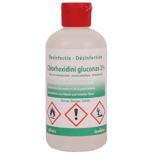 CHLOORHEXIDINE 2% +70% ALCOHOL 250ml / 1st