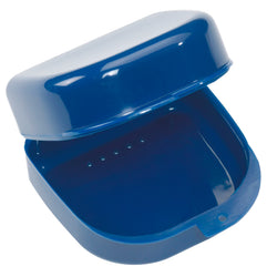 Blauw potje voor kunstgebit