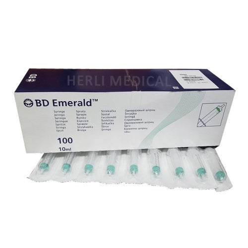 BD Emerald Luer Slip-spuit - 3D 10ml /100st