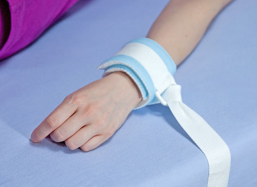 Paar pols- of enkelbanden met nylon ring