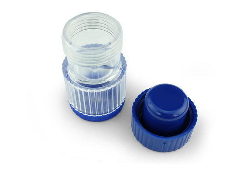 Tablettenbreker, blauw/ transparant