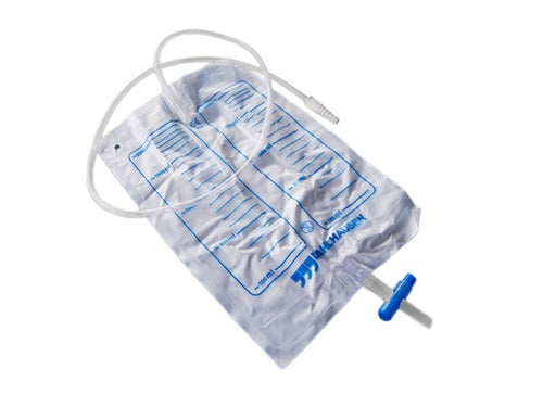 Dahlhausen Urinezak 2L met inhoudsverdeling en anti-terugstroomklep, slang 90cm, steriel / 10st