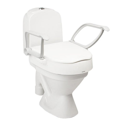 Etac CLoo toiletverhoger - in hoogte verstelbaar + armleuningen