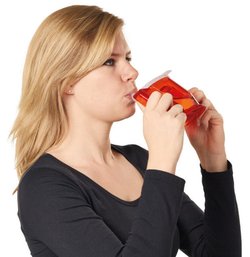 Vitility Drinkbeker met teut en handvaten - Rood