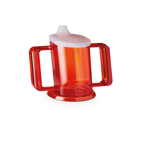 Vitility Drinkbeker met teut en handvaten - Rood
