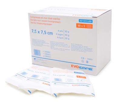 Evocare Non-Woven Kompressen - 4 Lagig - Steriel