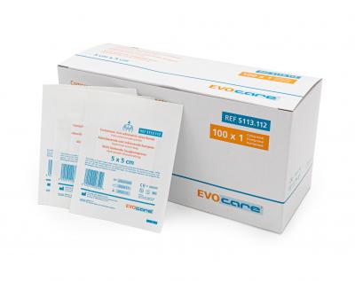 Evocare Absorberende kompres - niet inklevend - Steriel - 5x5cm / 100st