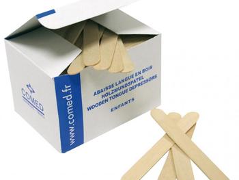 Houten tongspatels voor kinderen - 250st