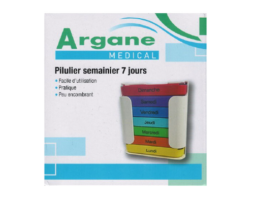 Argane medical - wekelijkse pillenbox - 7dagen