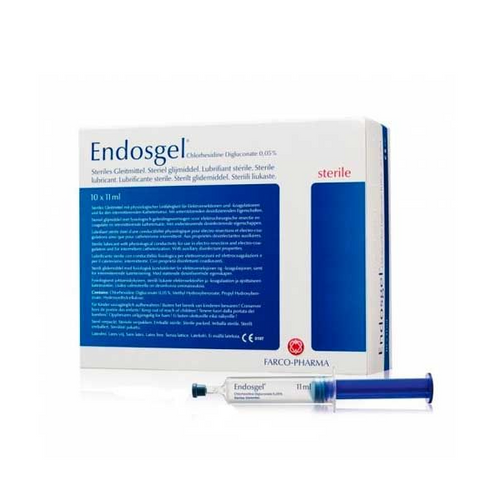 ENDOSGEL - glijmiddel spuit met chloorhexidine / 10 x 11ml
