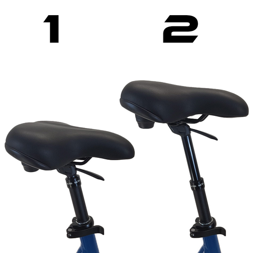 Go-On Opvouwbare loopfiets voor volwassenen - luxe model - ZWART (met mand, magneet en verstelbare zadelpen) (kopie)