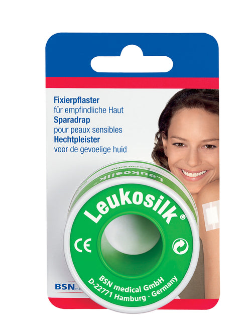 LeukoSilk - Pleister in witte kunstzijde voor de gevoelige huid - ophang