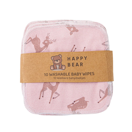 HabbyBear Babydoekjes - set 10stuks / Oh Deer