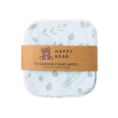 HabbyBear Babydoekjes - set 10stuks / Botanical