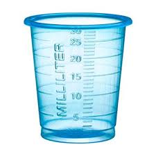 Medicatiebekertjes - Hoog model – 30ml / 80 stuks