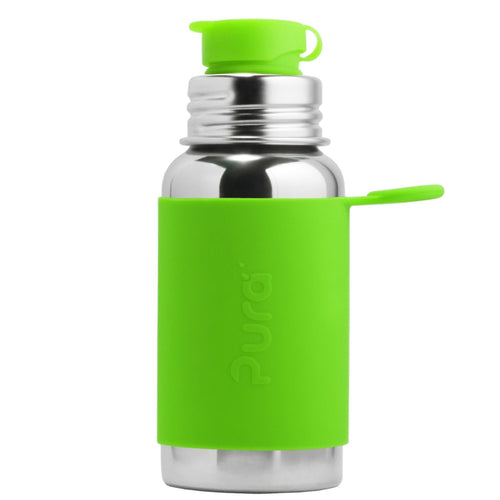 Pura Sportfles 550ml + green sleeve