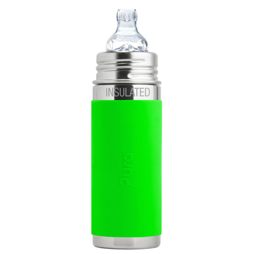 Pura Thermos Tuitfles 260ml + groene sleeve