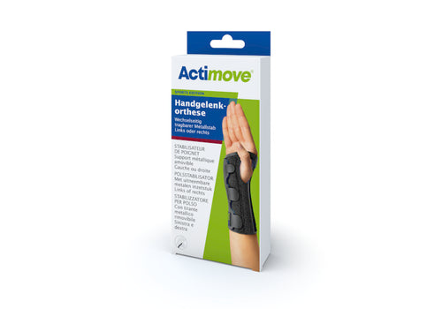 Actimove Sports Edition Polsstabilisator - Met uitneembaar metalen inzetstuk