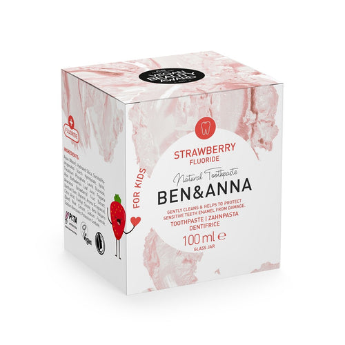 Ben&Ann - Vegan Tandpasta voor Kids - Aardbei
