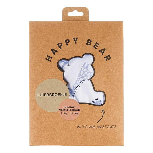 HappyBear Luierbroekje - Blue Giraffe
