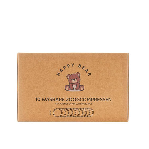 HabbyBear Wasbare Zoogcompressen - 10stuks